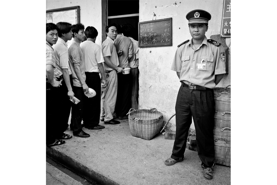 Lunch break at the factory was half an hour. Workers would bring their own bowl and chopsticks.