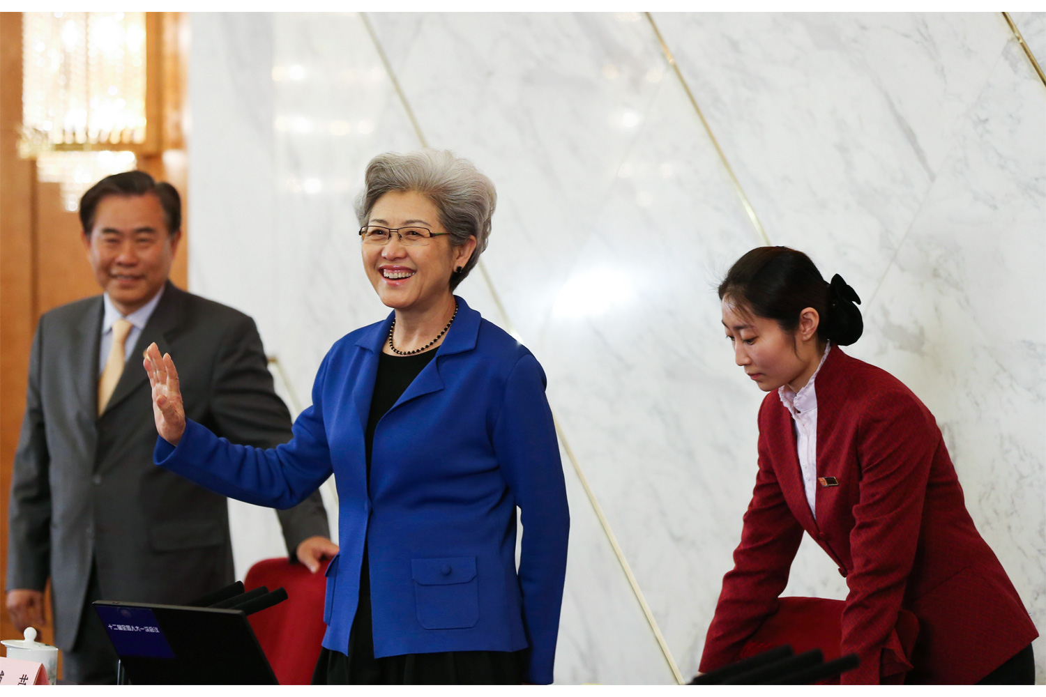 Vice Foreign Minister Fu Ying attends a press conference during the “two sessions,” March 4, 2013. Fu is the first female spokesperson for the National People’s Congress. Before assuming her role as Vice Foreign Minister, she served as the Chinese ambassador to the United Kingdom.