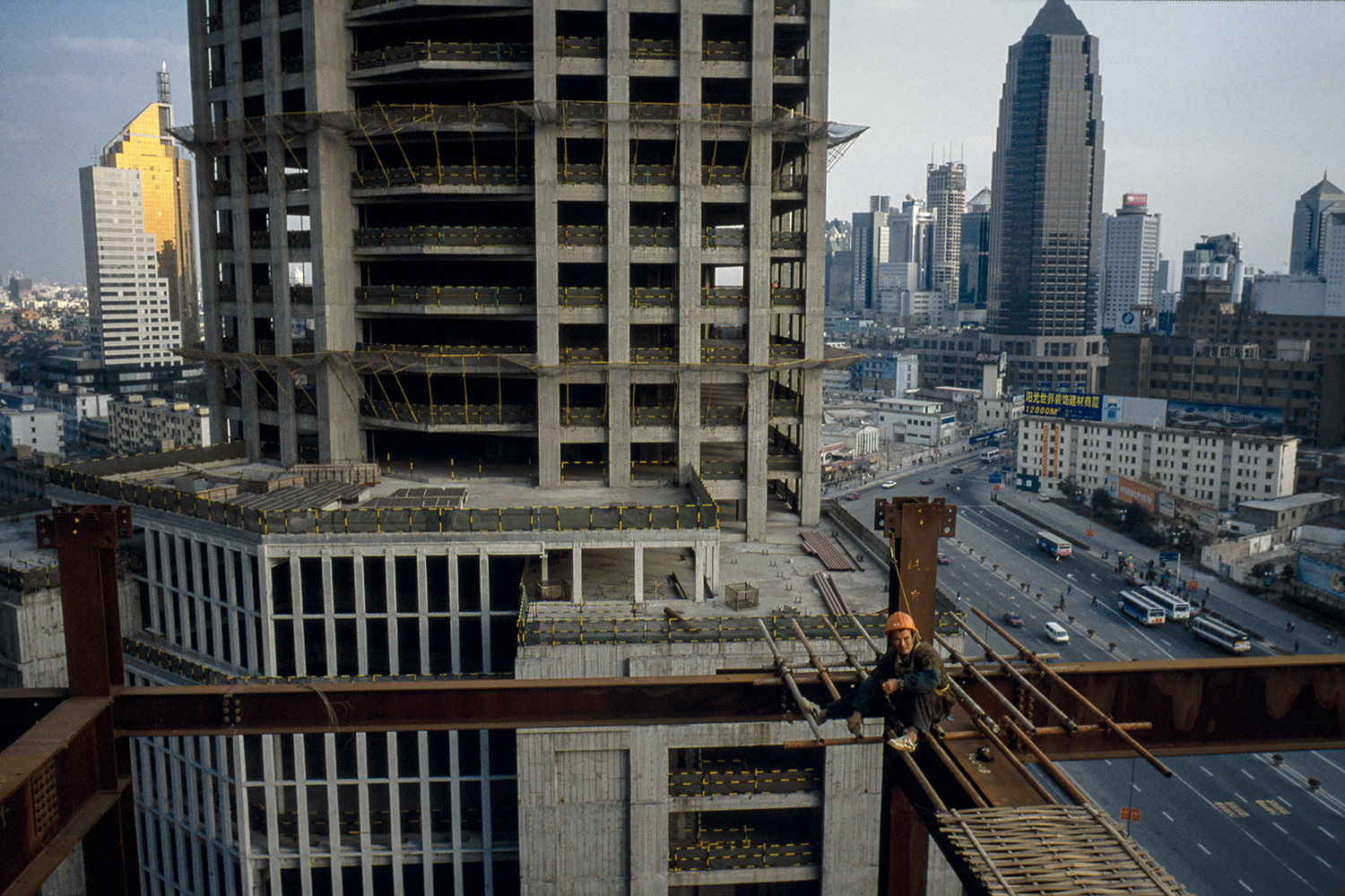 Steel use climbed as construction projects became more ambitious in size and style, 1998.