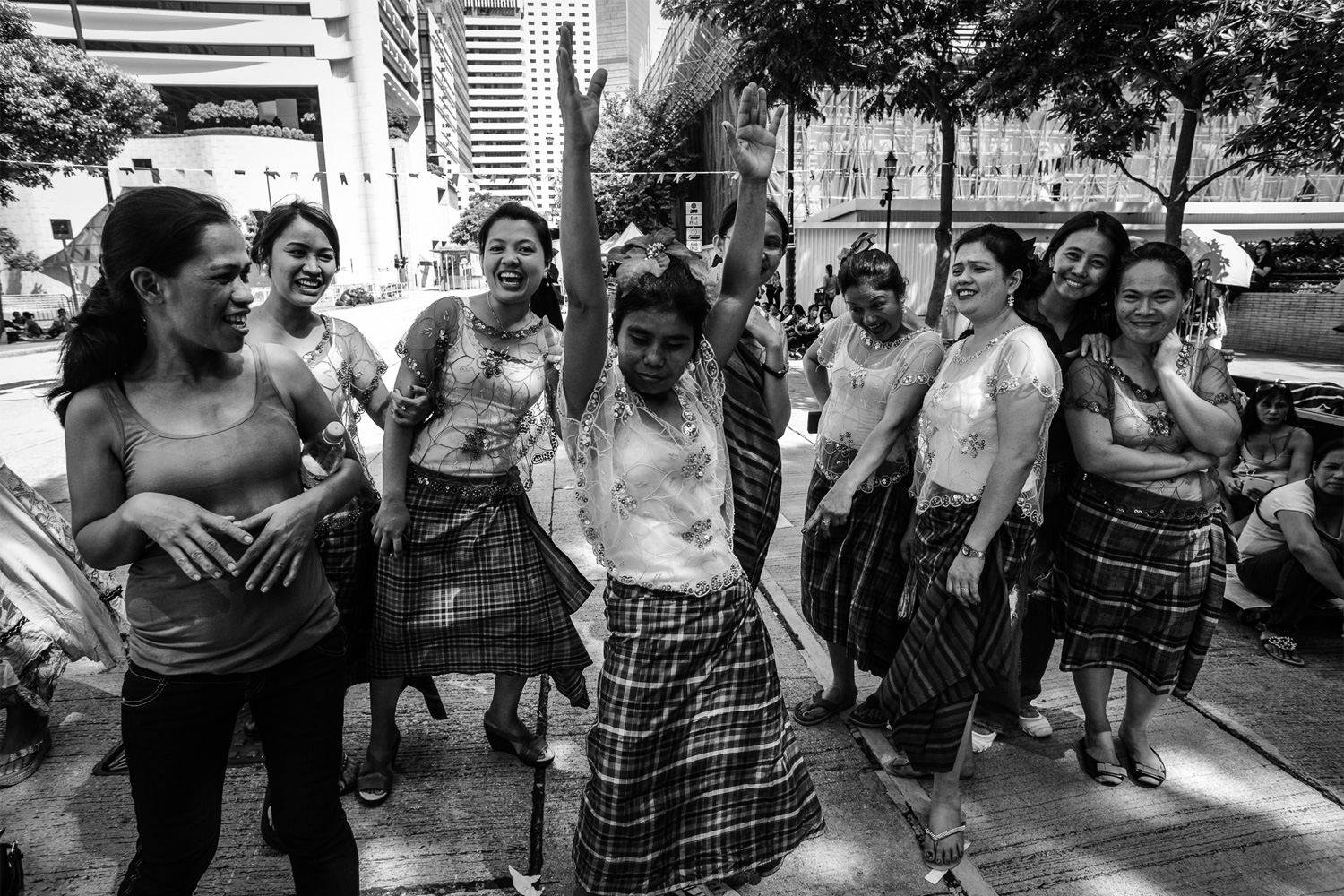 On a Sunday in September, 2014, survivors of domestic workers abuse celebrate the shelter’s anniversary, which is September 21. Sunday is a day off for domestic workers in Hong Kong.