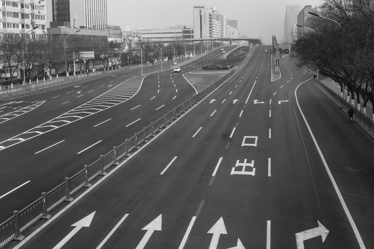 West Chang’an Avenue, January 28, 2020.