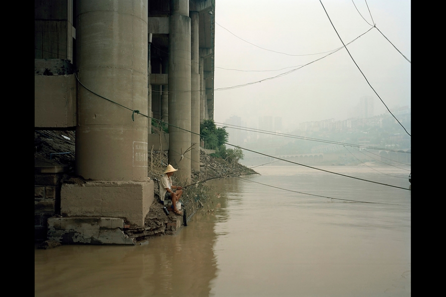 Fishing on Chongqing’s Jialing River.