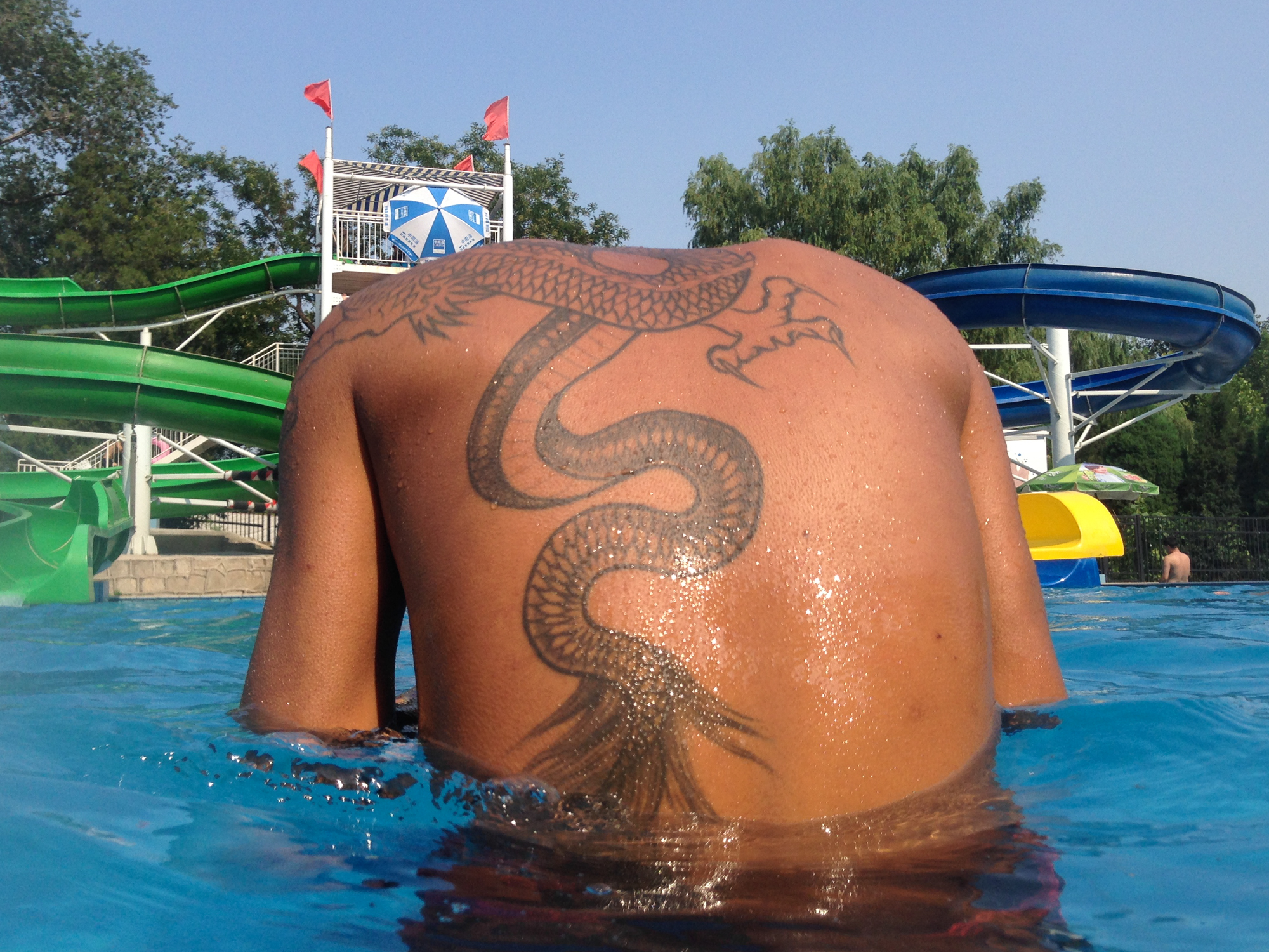 Qingnianhu Park, Beijing, July 25, 2014.
