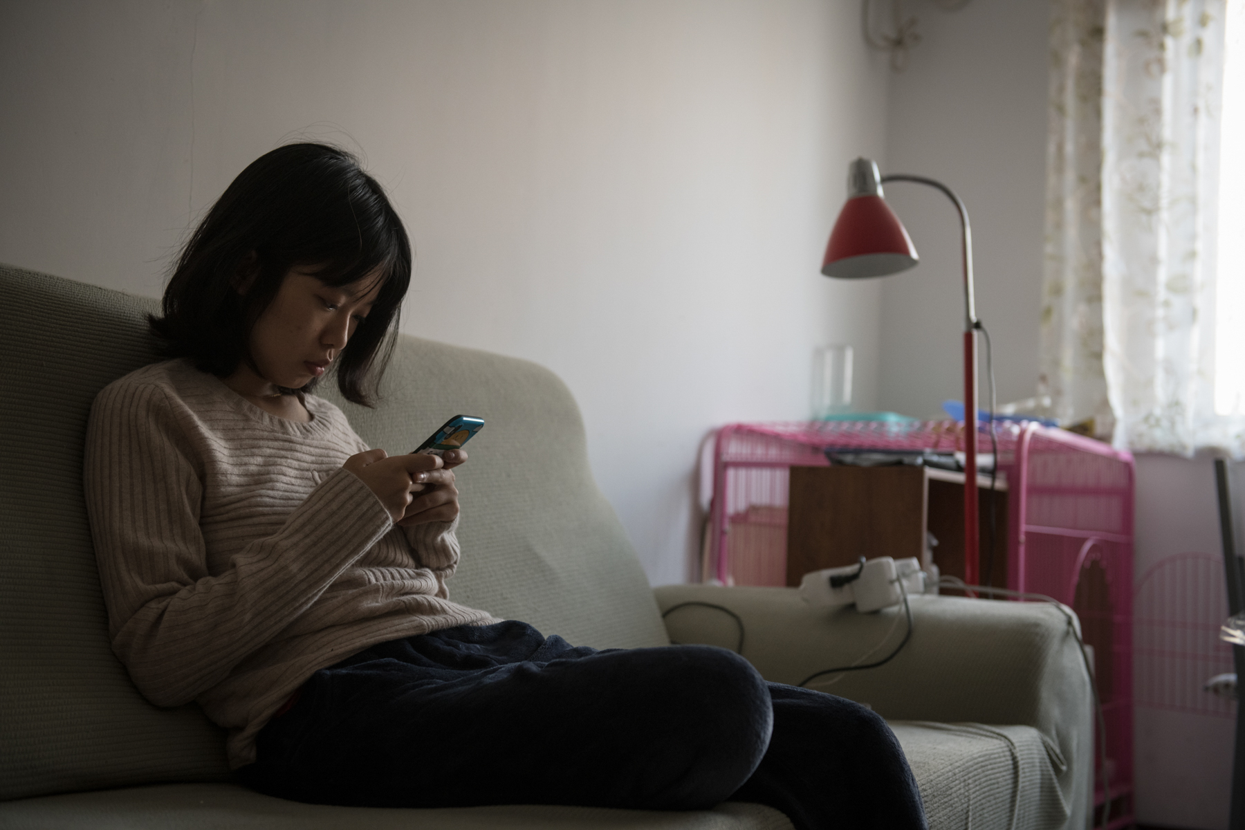 Zhou chats with people online, November 28. She says that since posting her accusation, she has encountered suspicion and criticism online, but most of those reacting have expressed gratitude and support. Zhou says that living under a constant spotlight has also given her a degree of protection; she says she has come to understand that people like her who make less publicly visible accusations face even greater pressure than she has. 